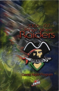 Prince Albert Raiders 2006-07 game program