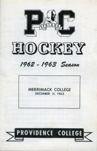 Providence College 1962-63 game program
