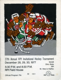 R.P.I. 1977-78 game program