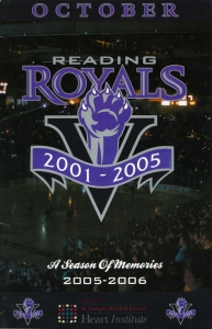 Reading Royals Game Program