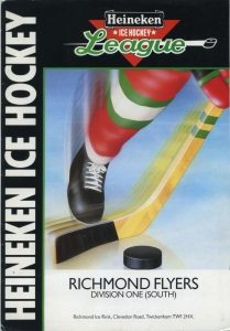 Richmond Flyers 1987-88 game program