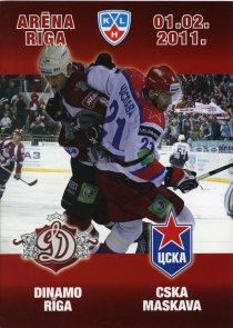 Riga Dynamo 2010-11 game program