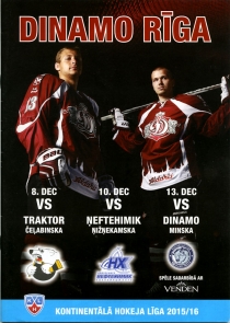 Riga Dynamo 2015-16 game program