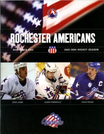 Rochester Americans 2003-04 game program