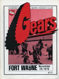 Saginaw Gears 1976-77 game program