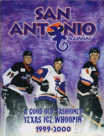 San Antonio Iguanas 1999-00 game program