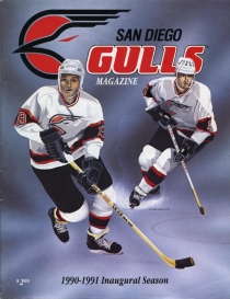 San Diego Gulls 1990-91 game program