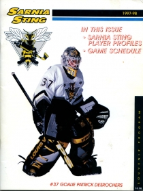 Sarnia Sting 1997-98 game program