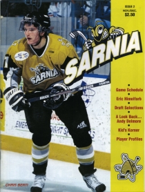 Sarnia Sting 1999-00 game program