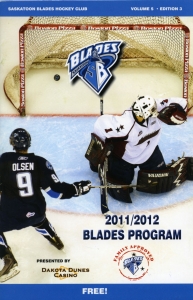 Saskatoon Blades 2011-12 game program