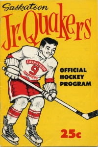 Saskatoon Jr. Quakers 1961-62 game program