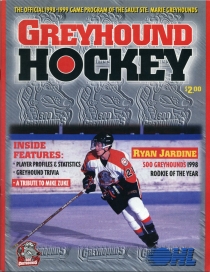 Soo Greyhounds 1998-99 game program