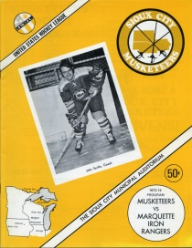 Sioux City Musketeers 1973-74 game program