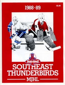 Southeast T-Birds 1988-89 game program