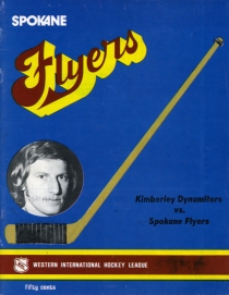 Spokane Flyers 1974-75 game program