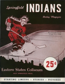 Springfield Indians 1955-56 game program