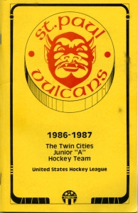 St. Paul Vulcans 1986-87 game program