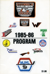 Steinbach Hawks 1985-86 game program