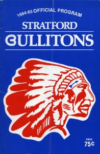 Stratford Cullitons 1984-85 game program
