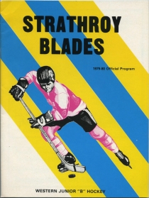 Strathroy Blades 1979-80 game program
