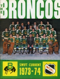 Swift Current Broncos 1973-74 game program