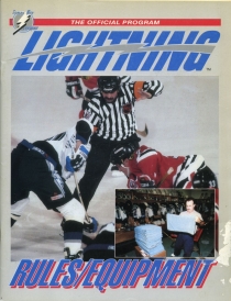 Tampa Bay Lightning 1992-93 game program