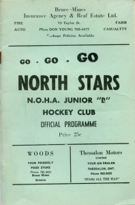 Thessalon North Stars 1972-73 game program
