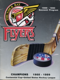 Thunder Bay Flyers 1989-90 game program