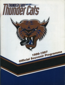 Thunder Bay Thunder Cats Game Program