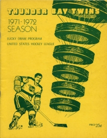 Thunder Bay Twins 1971-72 game program