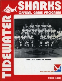 Tidewater Sharks 1976-77 game program