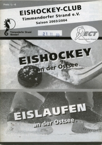 Timmendorf Strand EC 2003-04 game program