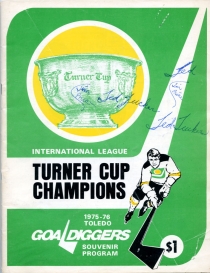 Toledo Goaldiggers 1975-76 game program