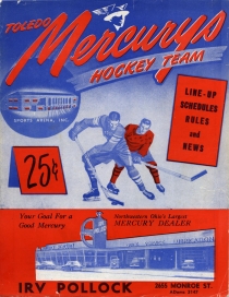 Toledo Mercurys 1952-53 game program
