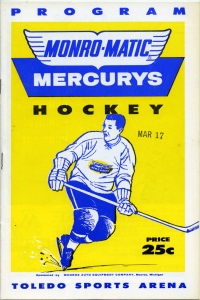 Toledo Mercurys 1961-62 game program