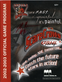 Topeka Scarecrows 2002-03 game program