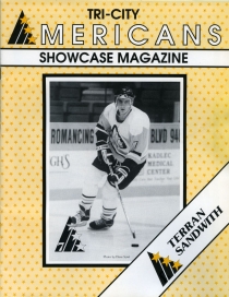 Tri-City Americans 1988-89 game program