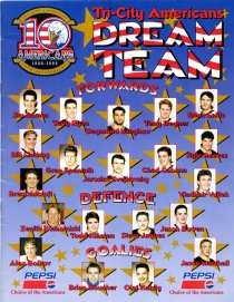 Tri-City Americans 1997-98 game program