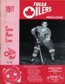 Tulsa Oilers 1970-71 game program
