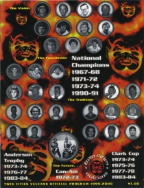 Twin City Vulcans 1999-00 game program