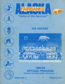 U. of Alaska-Fairbanks 1982-83 game program