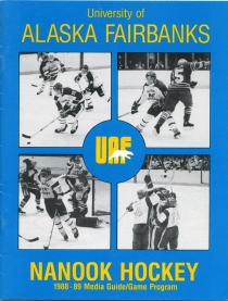 U. of Alaska-Fairbanks 1988-89 game program