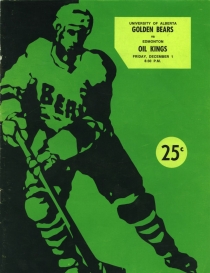 U. of Alberta 1972-73 game program