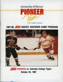 U. of Denver 1987-88 game program