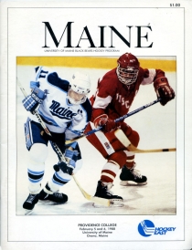 U. of Maine 1987-88 game program