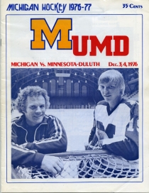 U. of Michigan 1976-77 game program