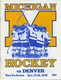 U. of Michigan 1978-79 game program