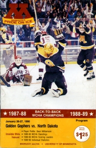 U. of Minnesota 1989-90 game program