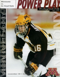 U. of Minnesota 2001-02 game program