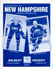 U. of New Hampshire 1988-89 game program
